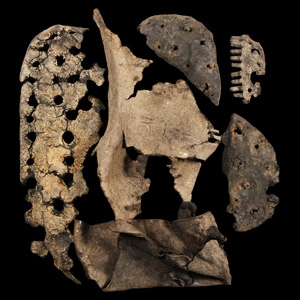 Roman Thames Leather Shoe Fragment Group