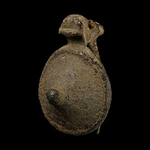 Roman Miniature Bronze Turretted Brooch