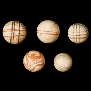 Post Medieval Thames Decorated China Marble Collection