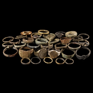 Medieval And Later Bronze Ring Collection