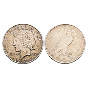 World Coins - USA - 1934 D - Peace Dollar