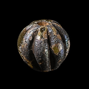 Western Asiatic Iridescent Glass Bead