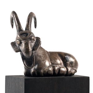 Proto-Elamite Silver Ibex Figurine