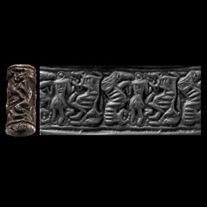 Western Asiatic Silver Cylinder Seal