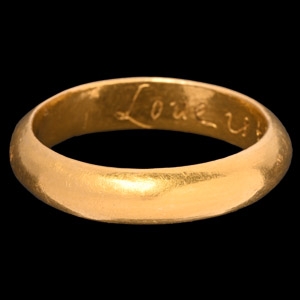 Gold Love Is The Bond Of Pease Posy Ring