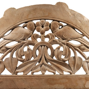 Mughal Stone Openwork Arch with Birds