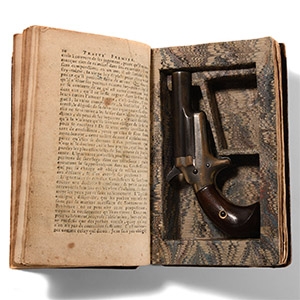 Colt .41 Rimfire Derringer Pistol and Book Case