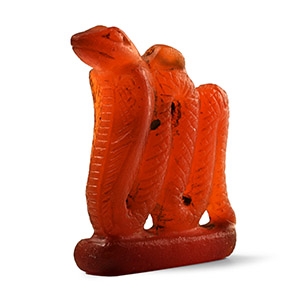Egyptian Carnelian Cobra Amulet