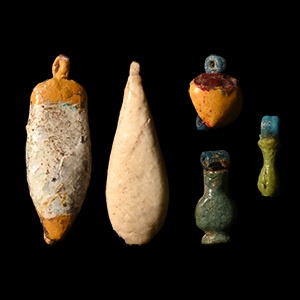 Egyptian Faience Amulet Group