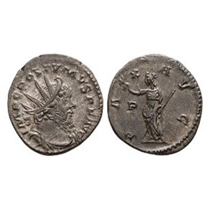 Ancient Roman Imperial Coins - Postumus - Pax AR Antoninianus