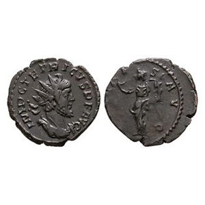 Ancient Roman Imperial Coins - Tetricus I - Victory AE Antoninianus