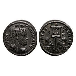 Ancient Roman Imperial Coins - Licinius I - Helmetted Bust Bronze