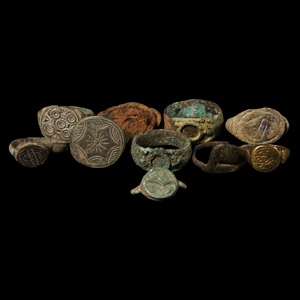 Roman and Other Bronze Ring Group