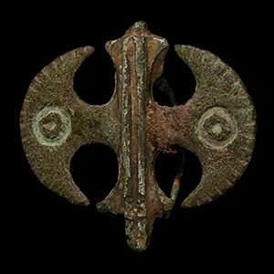 Roman Bronze Axe Brooch
