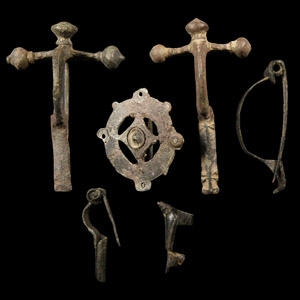 Roman And Other Bronze Brooch Group