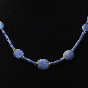 Bactrian Style Lapis Lazuli Bead Necklace
