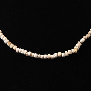 Western Asiatic Cream Stone Bead Necklace