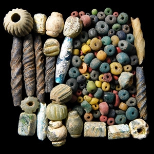 Roman Mixed Glass Bead Group