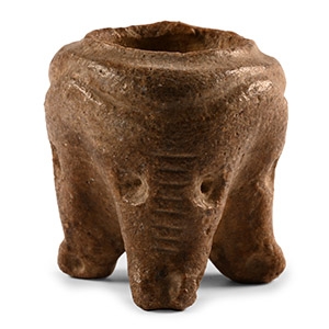 Old Babylonian Stone Kohl Pot with Animal Legs