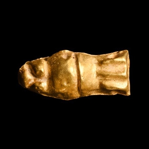 Viking Age Gold Beast-Headed Pendant