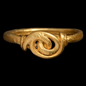 Viking Age Twisted and Coiled Gold Wire Ring