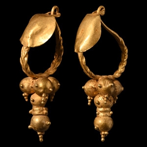 Gold Boss Earrings