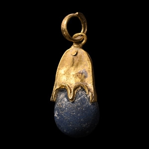 Viking Age Gold Elf Shot Pendant