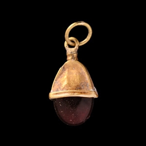 Viking Age Gold Elf Shot Pendant