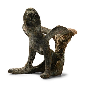 Greek Bronze Human-Headed Sphinx