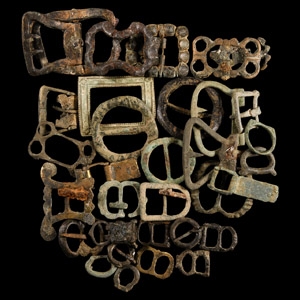 Medieval to Post Medieval Thames Bronze Buckle Group