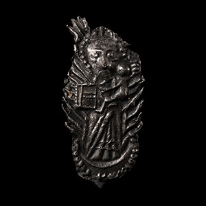 Medieval Thames Pewter Annunciation Pilgrims Badge
