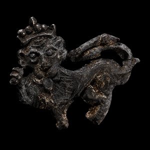 Medieval Thames Pewter Lion Retainers Badge