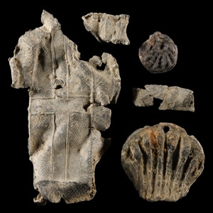 Medieval Thames Pewter Pilgrims Ampulla and Scallop Shell Badge Collection