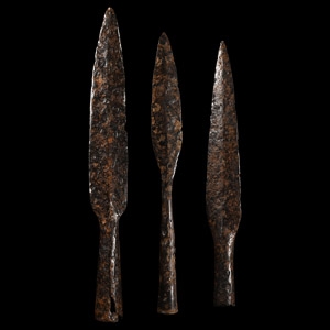Viking Age Iron Socketted Spearhead and Javelinhead Group