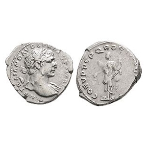 Ancient Roman Imperial Coins - Trajan - Aequitas AR Denarius