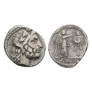 Ancient Roman Republican Coins - Cn Cornelius Lentulus - Victory AR Quinarius