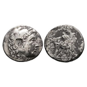 Ancient Greek Coins - Macedonia - Alexander III (the Great) - Countermarked AR Tetradrachm