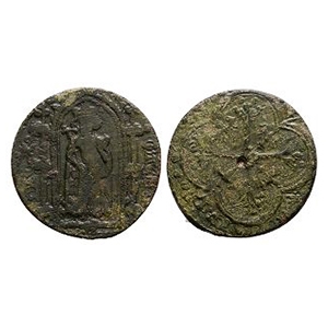 British Tokens - Edward III - King Standing Jeton