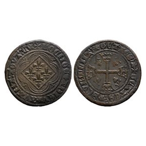 World Tokens - France - Lis in Lozenge Jeton