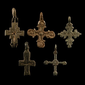 Byzantine Bronze Cross Collection