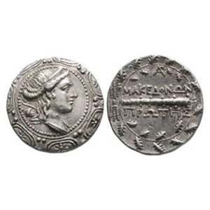 Ancient Greek Coins - Macedonia - Shield AR Tetradrachm