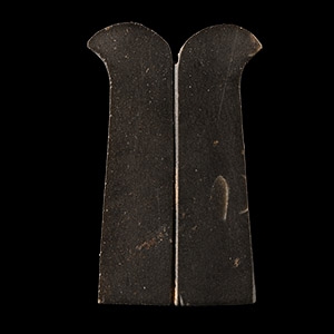 Polished Black Stone Pesesh-Kef Amulet