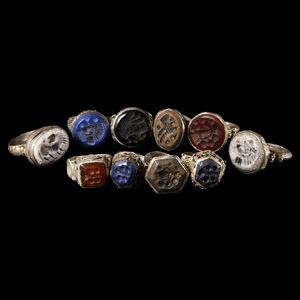 Bedouin Silver-Coloured Metal Ring Group