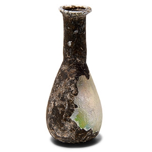 Roman Iridescent Glass Unguentarium
