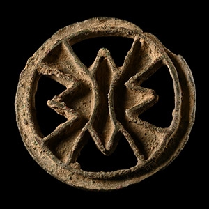 Central Asian Bronze Compartmented Seal Matrix
