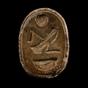 Hardstone Scarab with Horus
