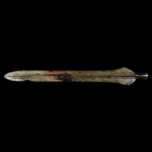 Massive Late European Bronze Age Finely Ribbed Socketted Spearhead