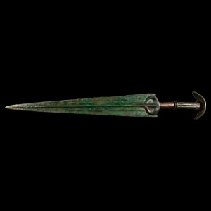 Marlik Bronze Short Sword with Crescentic Pommel