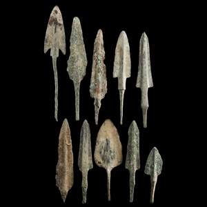 Luristan Bronze Arrowhead Group