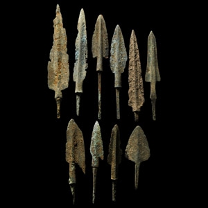 Luristan Bronze Arrowhead Group